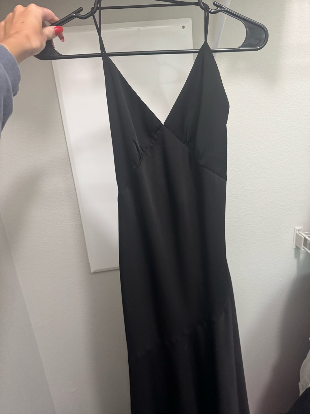 Banana Republic Black Strapless Slip Maxi Dress